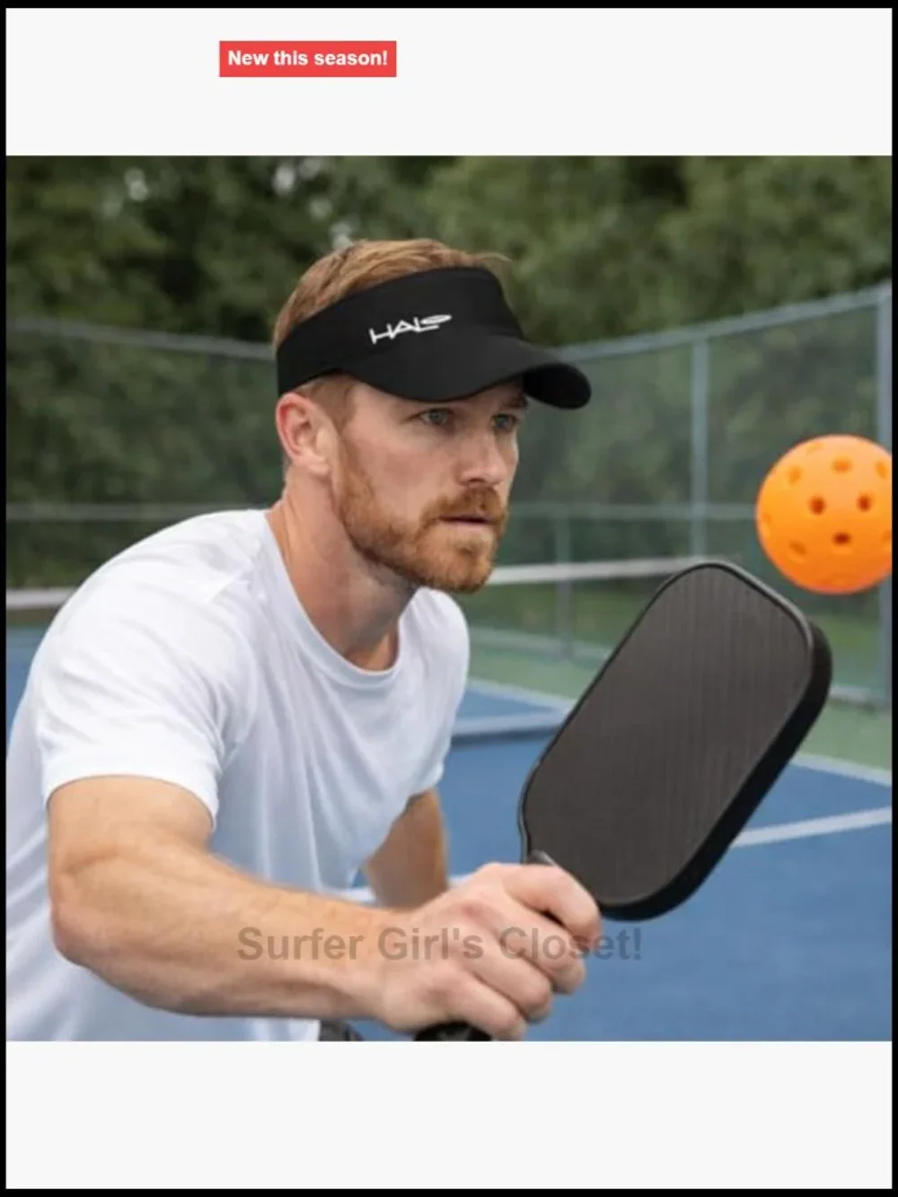 Sport Visor with Sweat Seal Grip Technology, Dryline Fabric